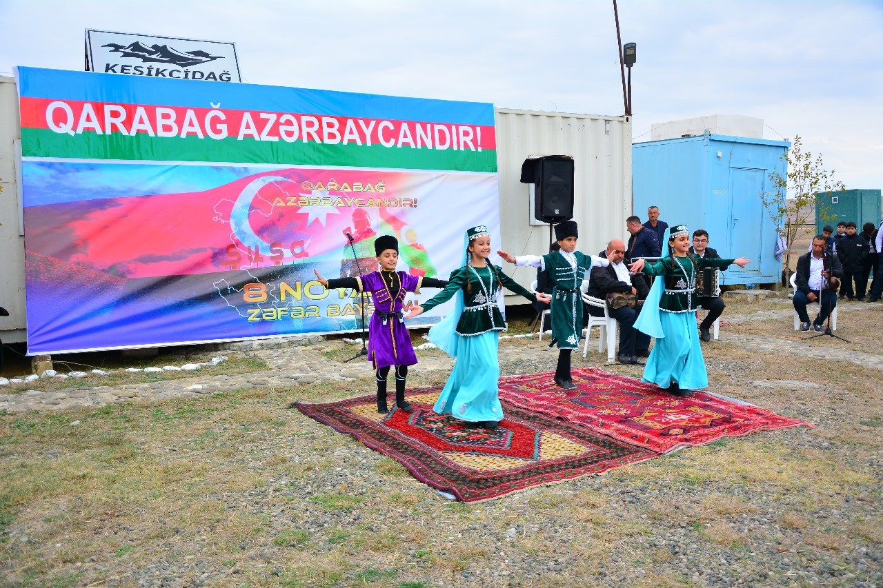 Ağstafada Zəfər yürüşü keçirilib - FOTOLAR